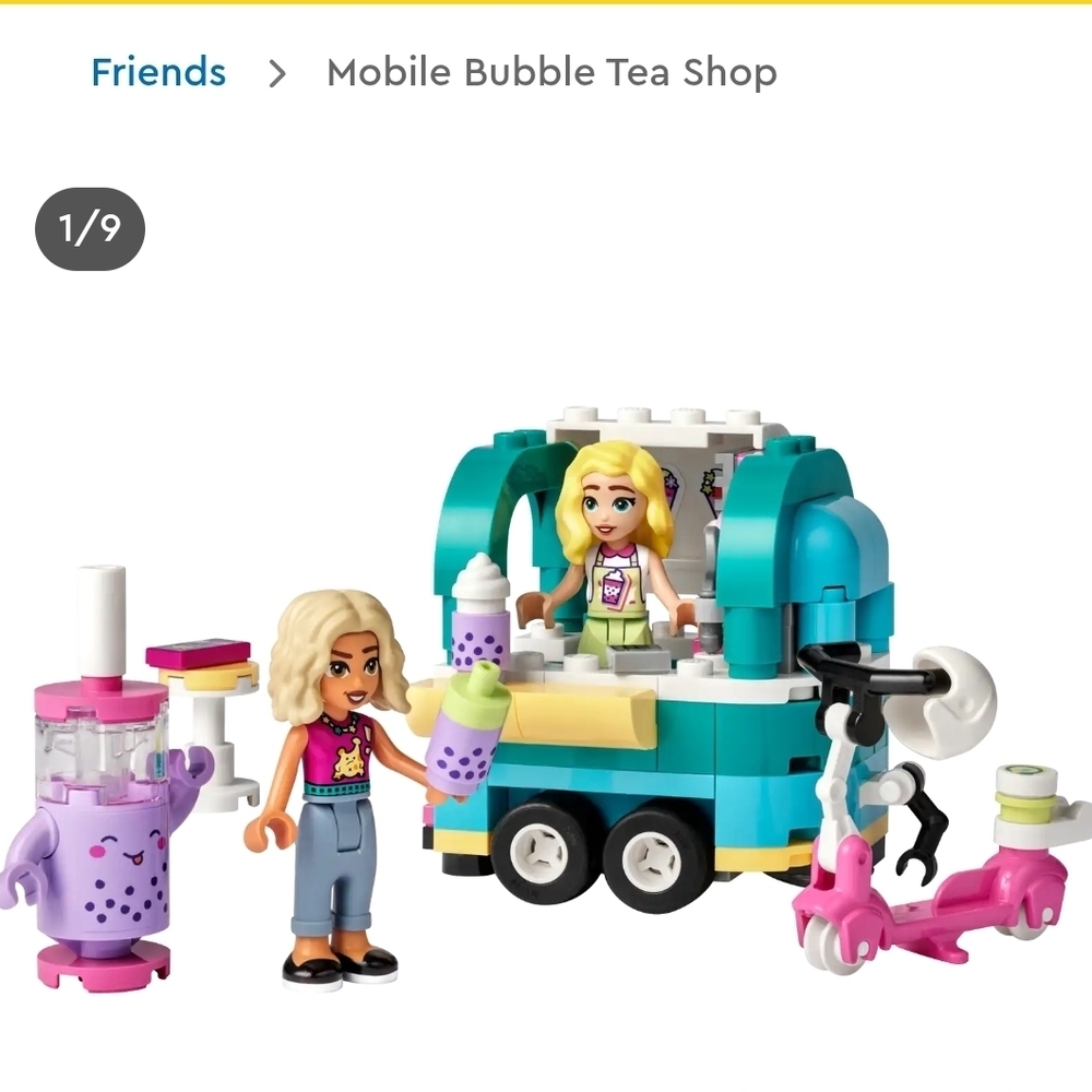LEGO Friends Bubble Tea Cart Set - Teal and Purple